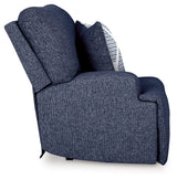 Acklen Place Navy 7-Piece Dual Power Reclining Modular Sectional by Ashley at Eve Furniture
