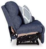 Acklen Place Navy 7-Piece Dual Power Reclining Modular Sectional by Ashley at Eve Furniture