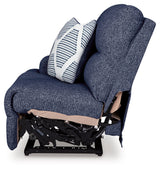 Acklen Place Navy 7-Piece Dual Power Reclining Modular Sectional by Ashley at Eve Furniture