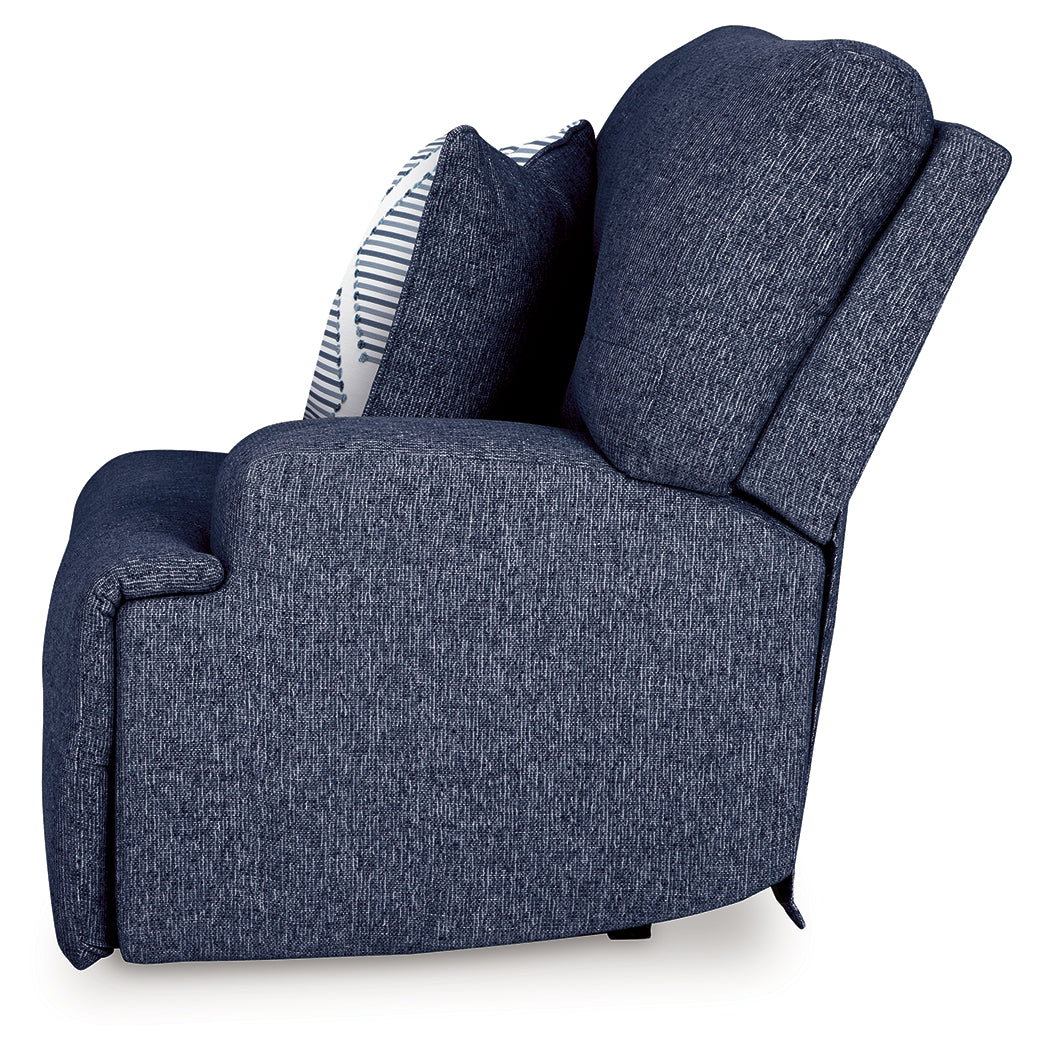 Acklen Place Navy 7-Piece Dual Power Reclining Modular Sectional by Ashley at Eve Furniture