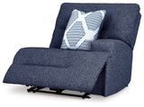 Acklen Place Navy 7-Piece Dual Power Reclining Modular Sectional by Ashley at Eve Furniture