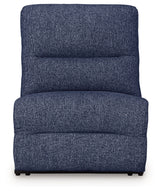 Acklen Place Navy 7-Piece Dual Power Reclining Modular Sectional by Ashley at Eve Furniture