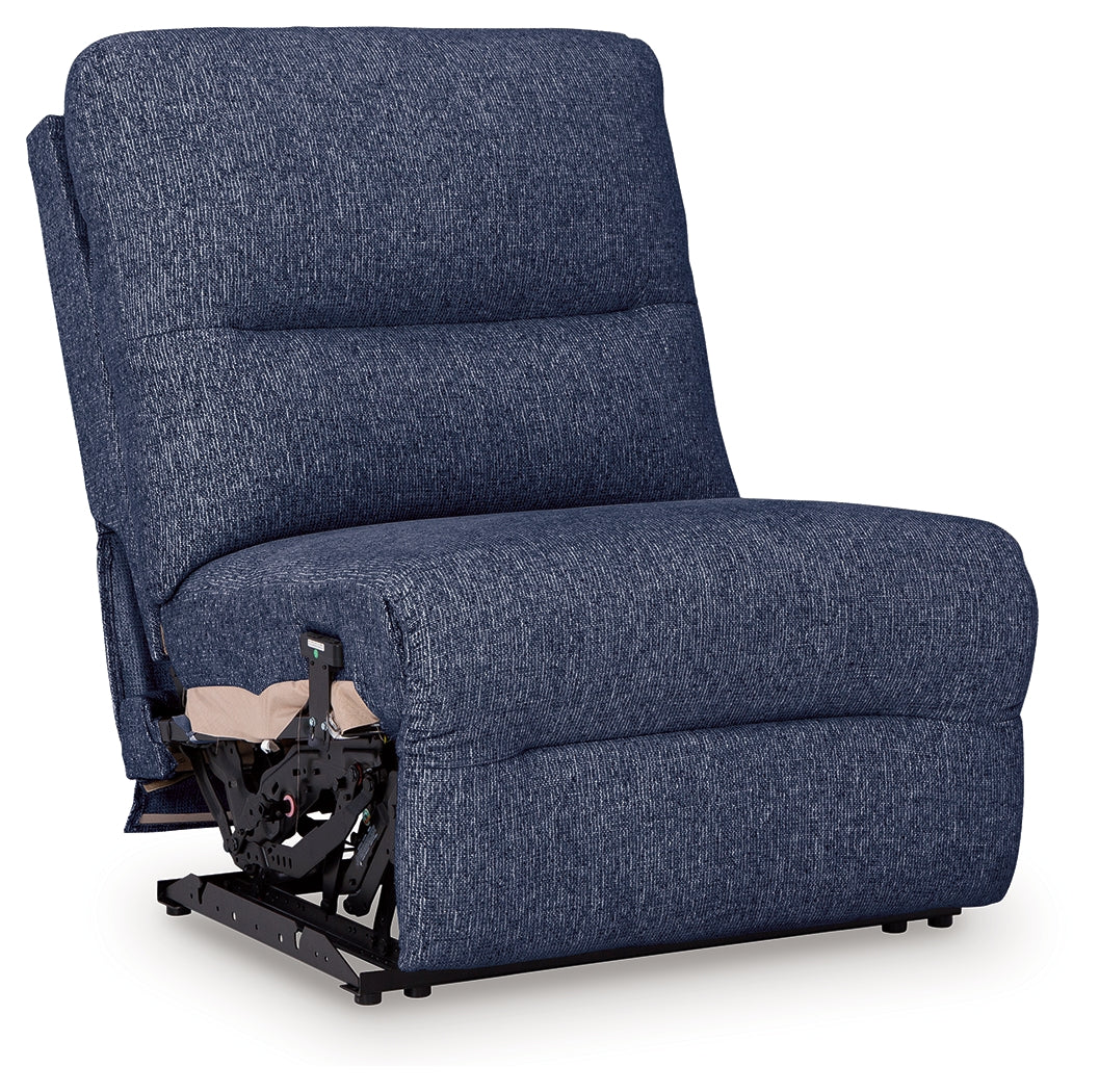 Acklen Place Navy 7-Piece Dual Power Reclining Modular Sectional by Ashley at Eve Furniture