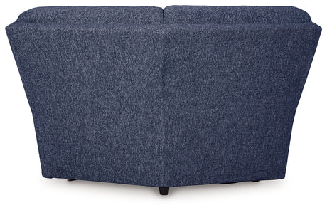 Acklen Place Navy 7-Piece Dual Power Reclining Modular Sectional by Ashley at Eve Furniture