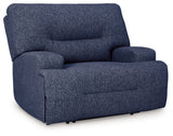 Acklen Place Navy 7-Piece Dual Power Reclining Modular Sectional by Ashley at Eve Furniture