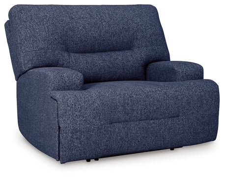 Acklen Place Navy 7-Piece Dual Power Reclining Modular Sectional by Ashley at Eve Furniture