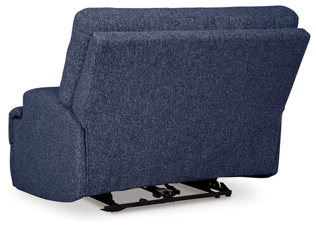 Acklen Place Navy 7-Piece Dual Power Reclining Modular Sectional by Ashley at Eve Furniture