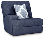 Acklen Place Navy 7-Piece Dual Power Reclining Modular Sectional by Ashley at Eve Furniture
