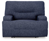 Acklen Place Navy Oversized Power Recliner