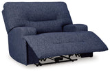 Acklen Place Navy Oversized Power Recliner by Ashley at Eve Furniture
