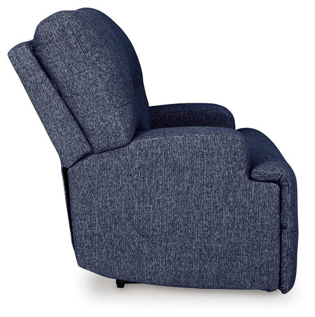 Acklen Place Navy Oversized Power Recliner by Ashley at Eve Furniture