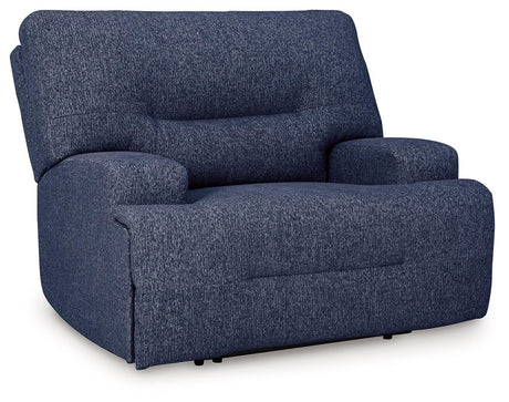 Acklen Place Navy Oversized Power Recliner by Ashley at Eve Furniture