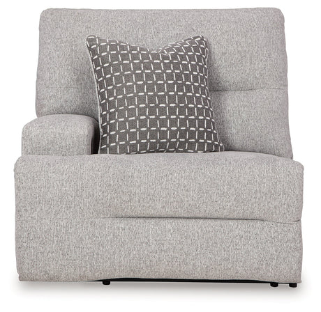 Acklen Place Pewter 5-Piece Dual Power Reclining Modular Sectional by Ashley at Eve Furniture