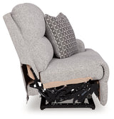 Acklen Place Pewter 5-Piece Dual Power Reclining Modular Sectional by Ashley at Eve Furniture