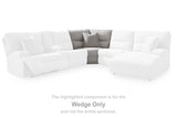 Acklen Place Pewter 5-Piece Dual Power Reclining Modular Sectional by Ashley at Eve Furniture