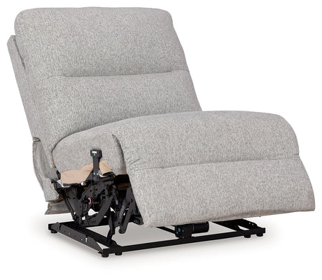 Acklen Place Pewter 5-Piece Dual Power Reclining Modular Sectional by Ashley at Eve Furniture