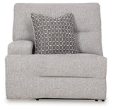 Acklen Place Pewter 5-Piece Dual Power Reclining Modular Sectional by Ashley at Eve Furniture