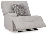 Acklen Place Pewter 5-Piece Dual Power Reclining Modular Sectional by Ashley at Eve Furniture