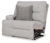 Acklen Place Pewter 5-Piece Dual Power Reclining Modular Sectional by Ashley at Eve Furniture