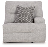 Acklen Place Pewter 5-Piece Dual Power Reclining Modular Sectional by Ashley at Eve Furniture