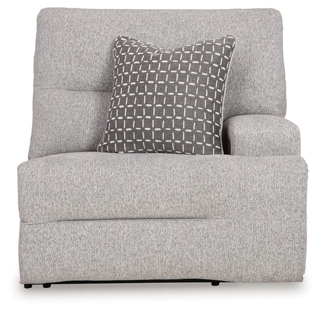 Acklen Place Pewter 5-Piece Dual Power Reclining Modular Sectional by Ashley at Eve Furniture