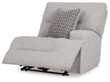 Acklen Place Pewter 5-Piece Dual Power Reclining Modular Sectional by Ashley at Eve Furniture