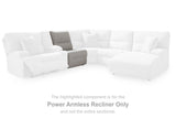 Acklen Place Pewter 5-Piece Dual Power Reclining Modular Sectional by Ashley at Eve Furniture