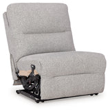 Acklen Place Pewter 7-Piece Power Reclining Sectional by Ashley at Eve Furniture