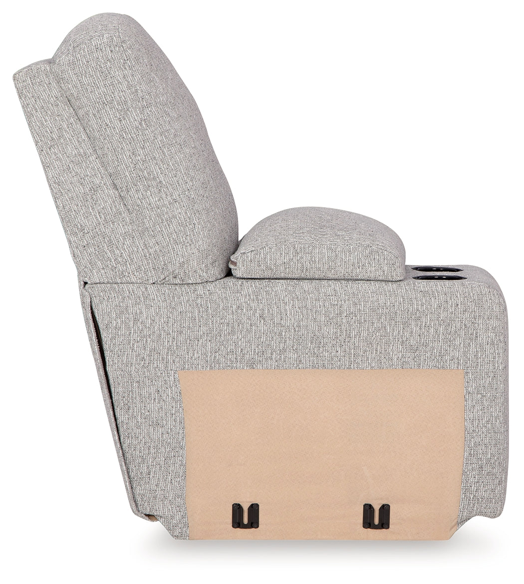 Acklen Place Pewter 7-Piece Power Reclining Sectional by Ashley at Eve Furniture