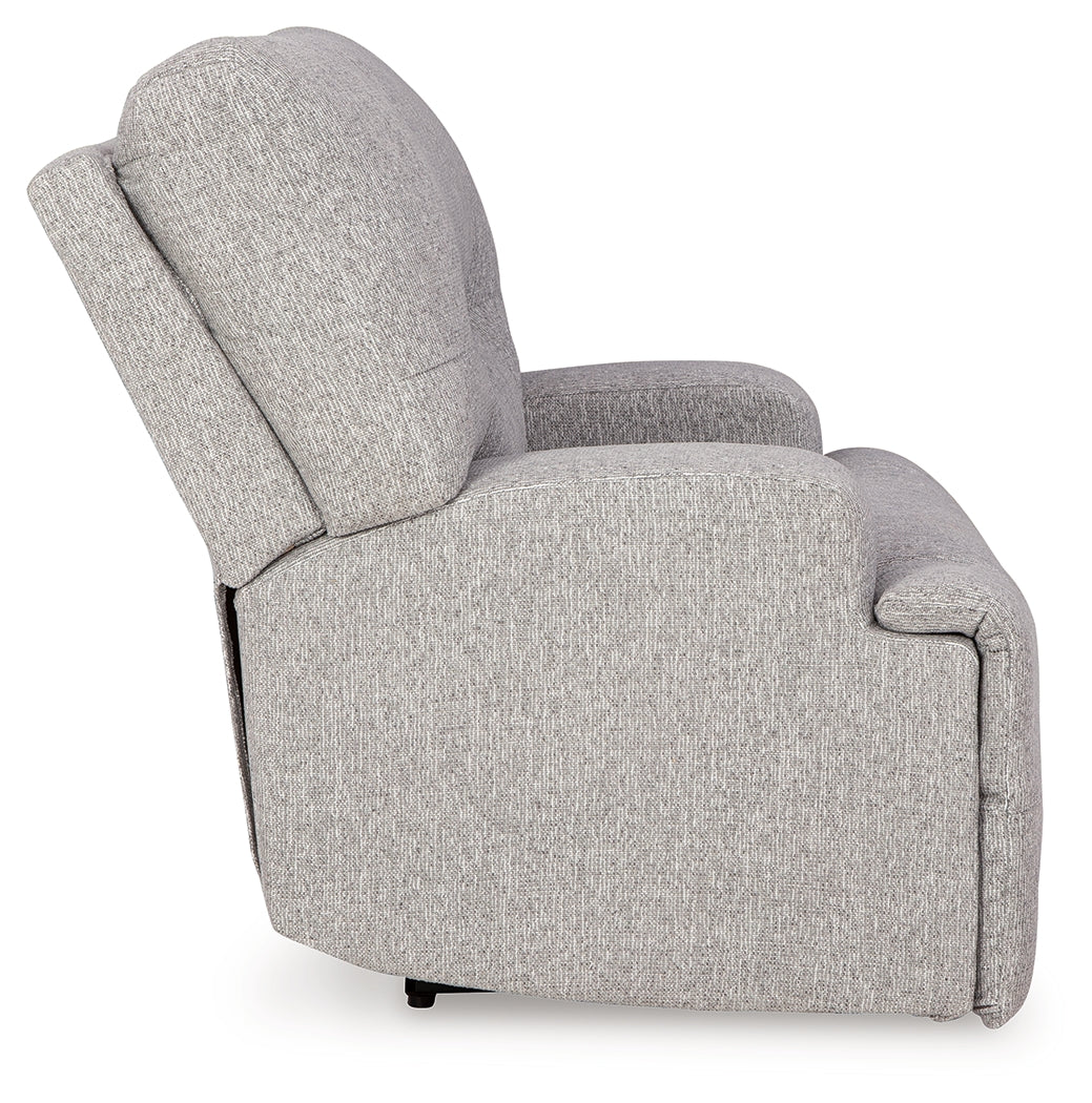 Acklen Place Pewter Oversized Power Recliner