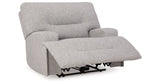 Acklen Place Pewter Oversized Power Recliner by Ashley at Eve Furniture
