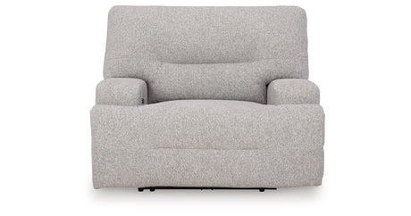 Acklen Place Pewter Oversized Power Recliner by Ashley at Eve Furniture
