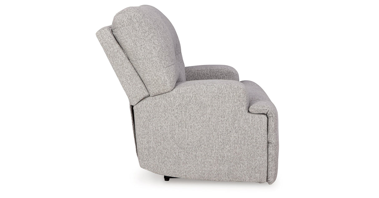 Acklen Place Pewter Oversized Power Recliner by Ashley at Eve Furniture