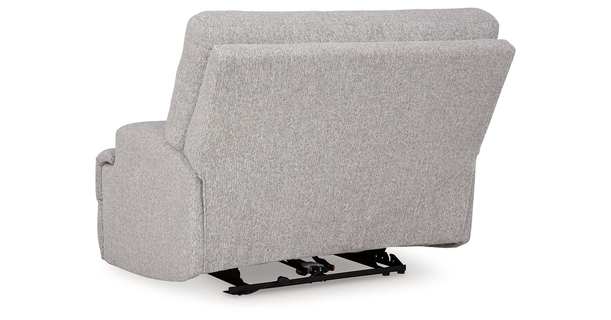 Acklen Place Pewter Oversized Power Recliner by Ashley at Eve Furniture