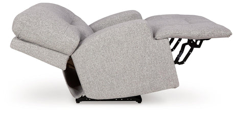 Acklen Place Pewter Oversized Power Recliner by Ashley at Eve Furniture