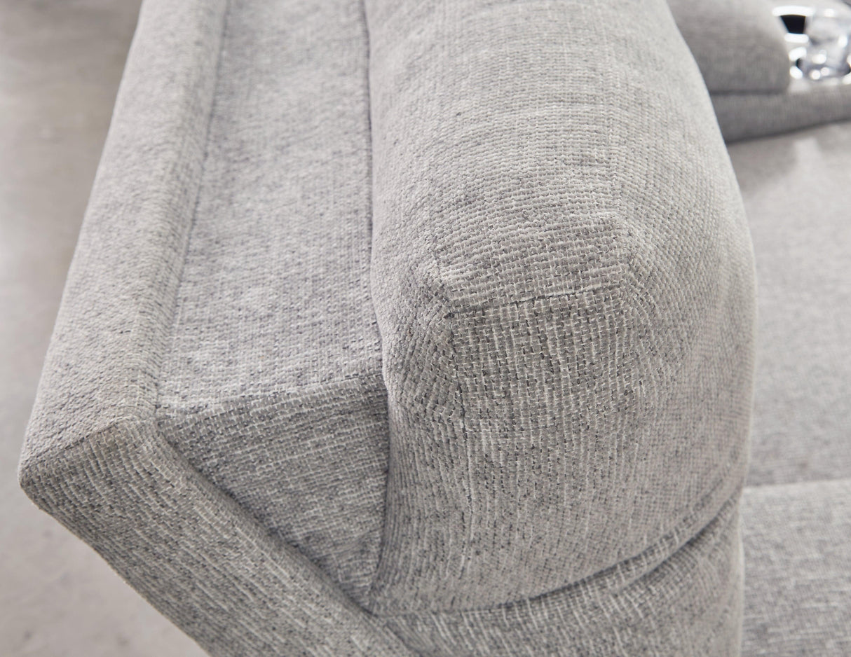 Acklen Place Pewter Oversized Power Recliner by Ashley at Eve Furniture