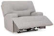 Acklen Place Pewter Oversized Power Recliner by Ashley at Eve Furniture