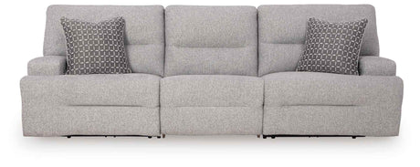 Acklen Place Pewter Power Reclining Living Room Set by Ashley at Eve Furniture