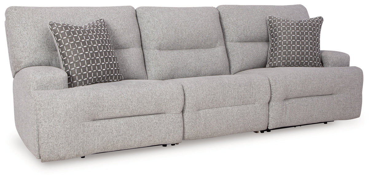 Acklen Place Pewter Power Reclining Living Room Set by Ashley at Eve Furniture