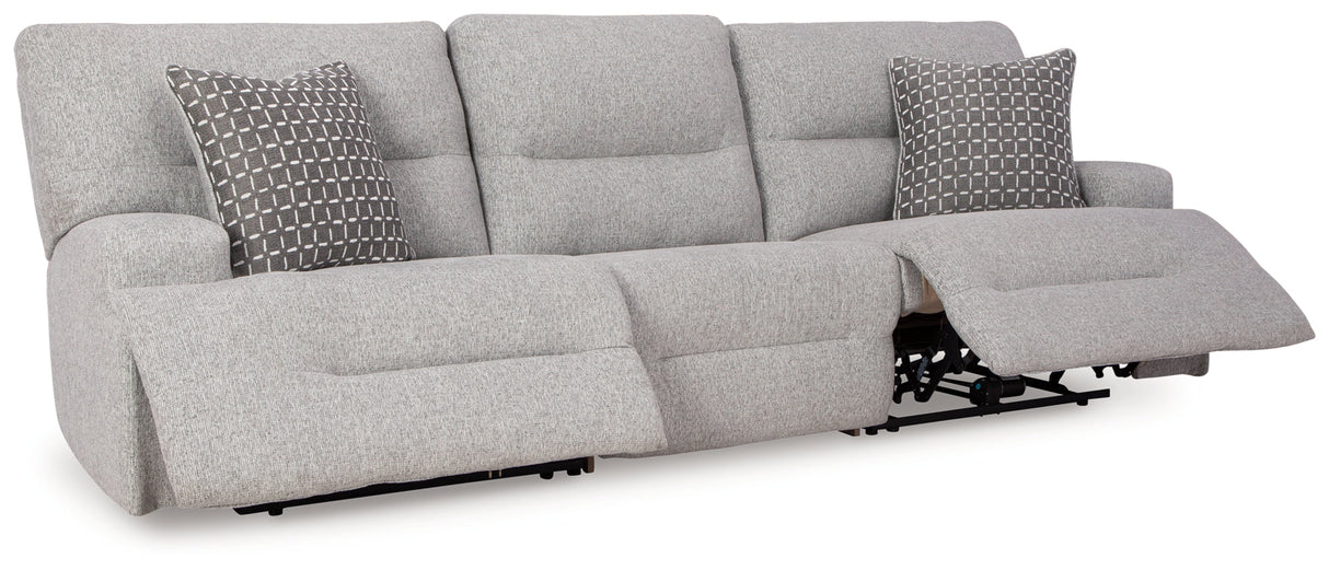 Acklen Place Pewter Power Reclining Living Room Set by Ashley at Eve Furniture