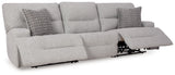 Acklen Place Pewter Power Reclining Living Room Set by Ashley at Eve Furniture