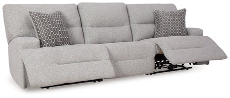 Acklen Place Pewter Power Reclining Living Room Set by Ashley at Eve Furniture