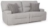 Acklen Place Pewter Power Reclining Living Room Set by Ashley at Eve Furniture