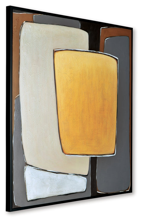 Actman Cream/Brown/Gray Wall Art