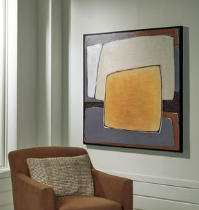 Actman Cream/Brown/Gray Wall Art by Ashley at Eve Furniture