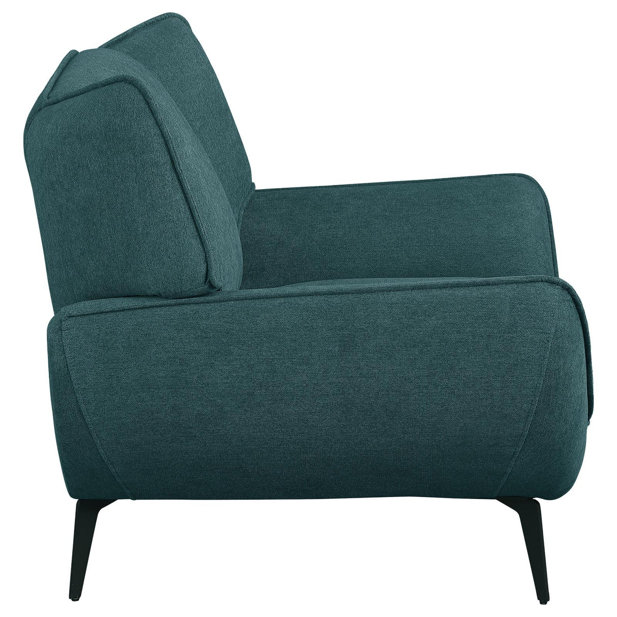 Acton Teal Blue Upholstered Flared Arm Chair