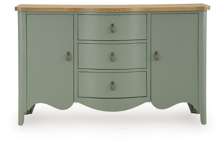 Actonville Antique Green Accent Cabinet by Ashley at Eve Furniture