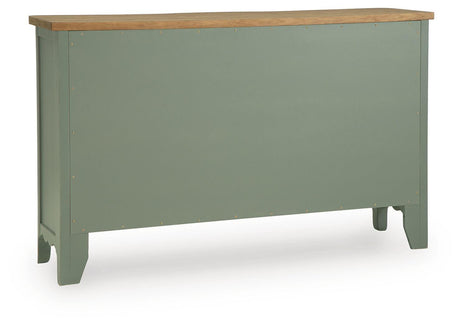 Actonville Antique Green Accent Cabinet by Ashley at Eve Furniture