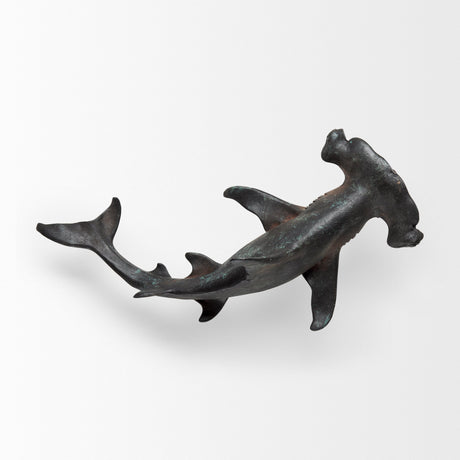 Acus 24H Large Hammer Head Shark Wall Decor by Mercana at Eve Furniture