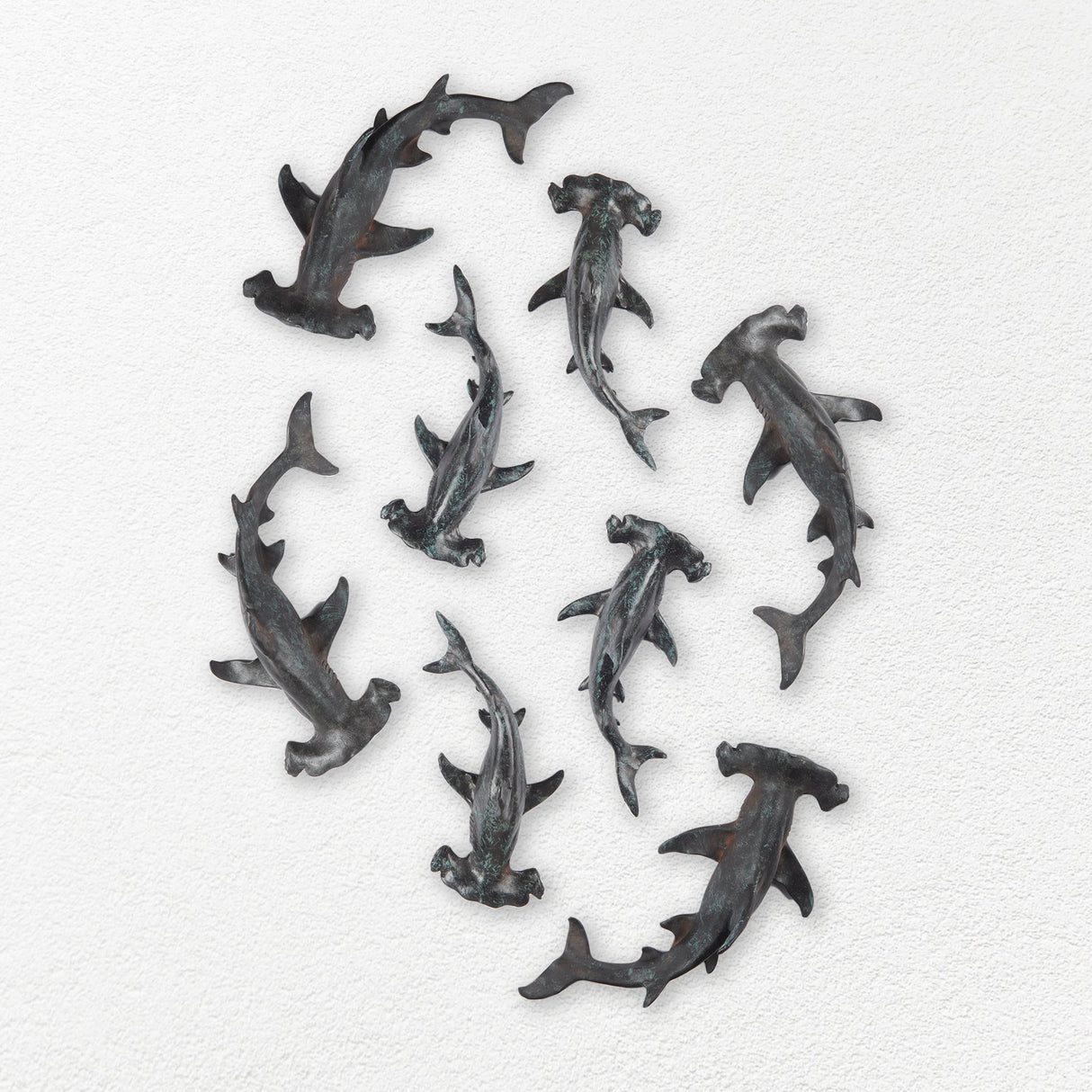 Acus Small Hammerhead Shark Resin Wall Decor by Mercana at Eve Furniture